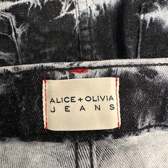 Alice + Olivia Tie Dye Denim Mini Skirt, Size 26 - Picture 4 of 7